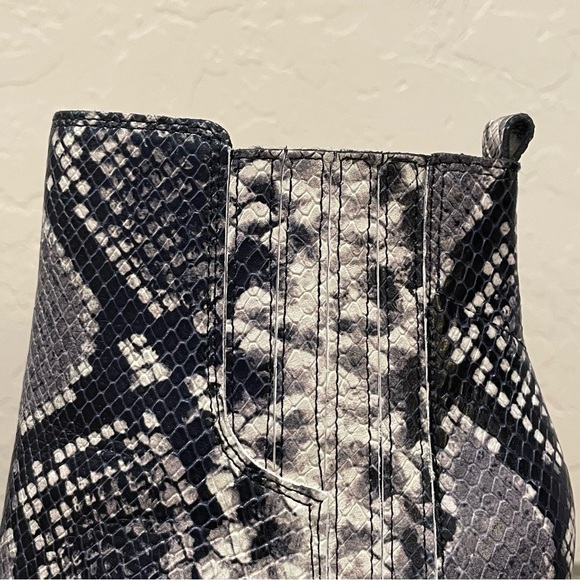 Marc Fisher Alva Snake Embossed Leather Ankle Boots - Picture 2 of 12